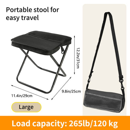 🪑Ultra-Light Folding Stool – Supports Up to 265 lbs
