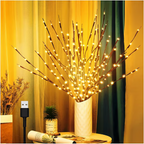 🎄 LED Willow Branch Lights Battery-Powered Twig Light