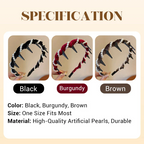 🔥Vintage High Cranium Artificial Pearl Hairband