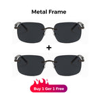 Men's Stylish Frameless High Definition Polarized Sunglasses