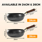 🍳Uncoated Thick Iron Pot