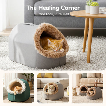 💥Hot sale 🐶🐱Pet Cozy Warm Cave Bed