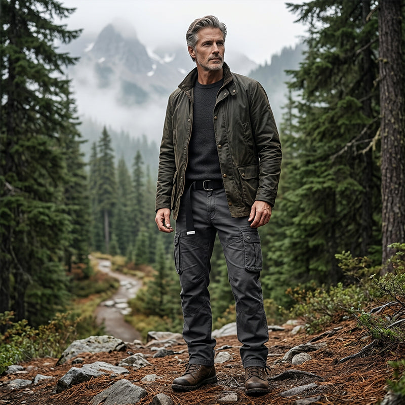 👖 Men's Classic Tactical Cargo Pants – Multi-Pocket, Durable, Adjustable Cuffs 🔧