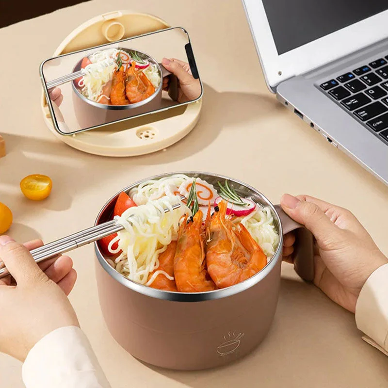 🔥304 Stainless Steel Insulated Ramen Bowl