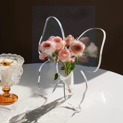 🔥Transparent Butterfly-Inspired Decorative Vase