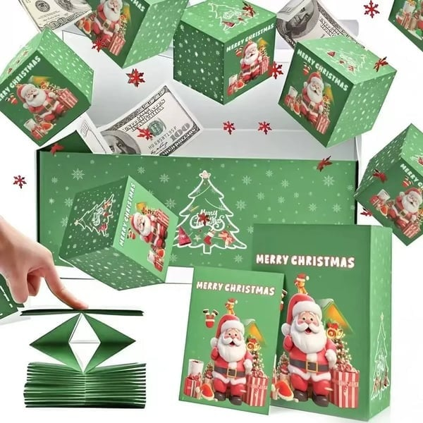 🎅🎄 Unique Folding Bouncing Christmas Gift Box