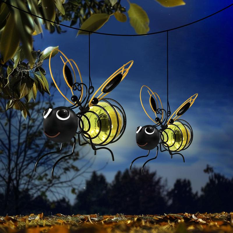 🐝Outdoor Hanging Solar Bee Light - Perfect Gift For Plant Lovers Moms Or Literally Anyone Who Smiles❤️