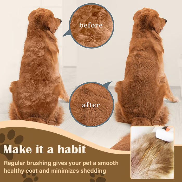 🔥2-IN-1 Pet Self-Detangling & Grooming Comb