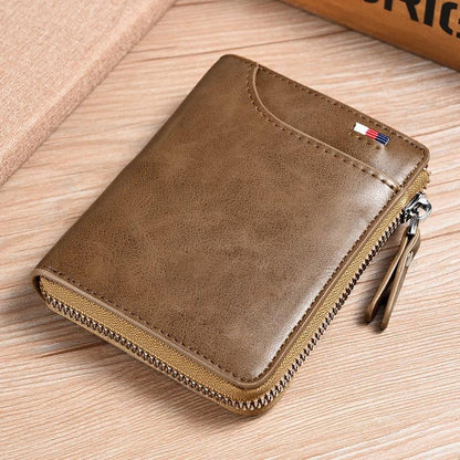 🎁Men's Leather Zip Wallet (RFID Protected)✨