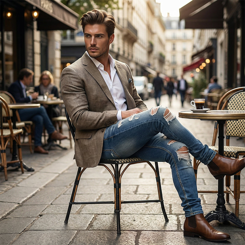 Men's Stylish Ripped Skinny Jeans