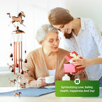 Pure Hand-made Copper Horse Wind Chimes