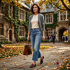 Women’s Retro Cropped Straight-Leg Jeans