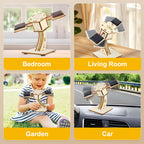 🚀DIY Solar-Powered Wooden Satellite Model Science Kit🌍