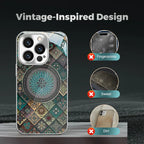 Colorful Lotus Flower Totem Case Kit for iPhone - Get a FREE Exquisite Diamond Bracelet!🔥