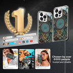 Colorful Lotus Flower Totem Case Kit for iPhone - Get a FREE Exquisite Diamond Bracelet!🔥