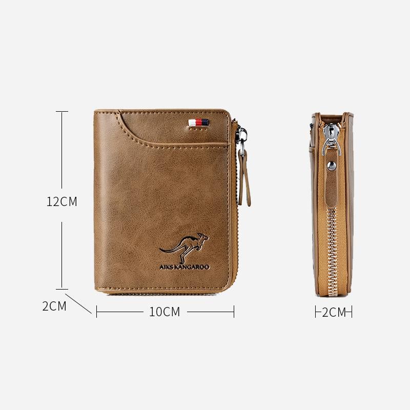 🎁Men's Leather Zip Wallet (RFID Protected)✨
