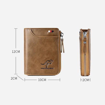 🎁Men's Leather Zip Wallet (RFID Protected)✨