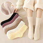 💖 Women's Solid Mid-calf Socks