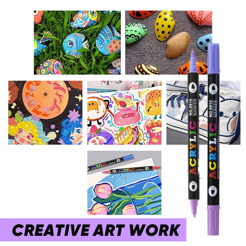 🌈Dual Tip Acrylic Paint Pen Marker