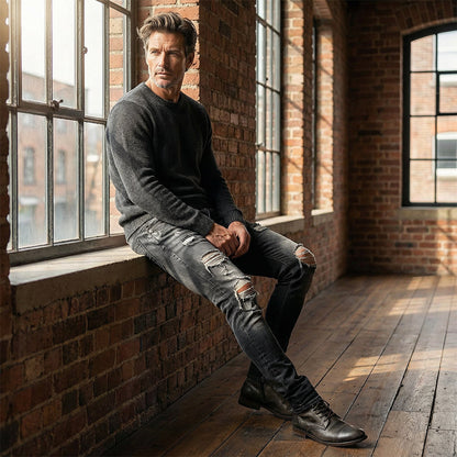 Men's Stylish Ripped Skinny Jeans