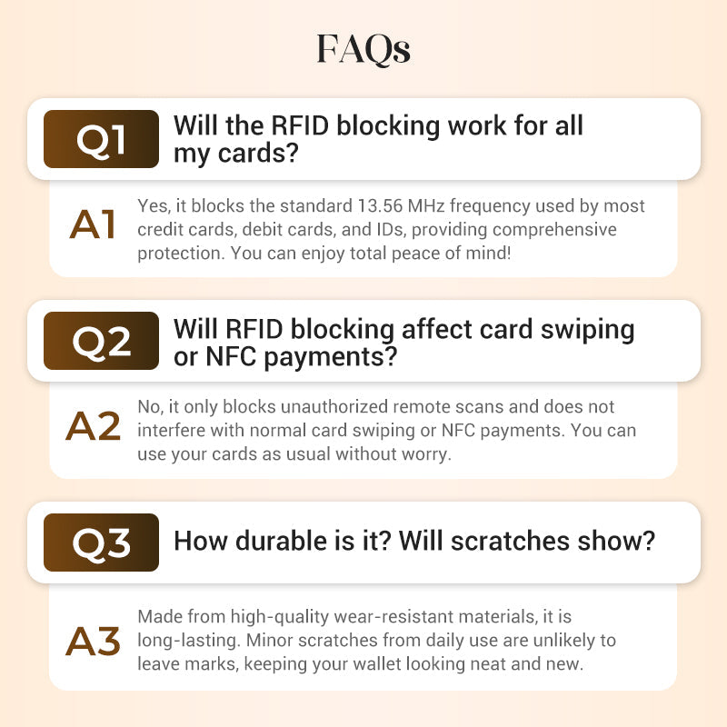 Women's RFID Blocking Leather Wallet