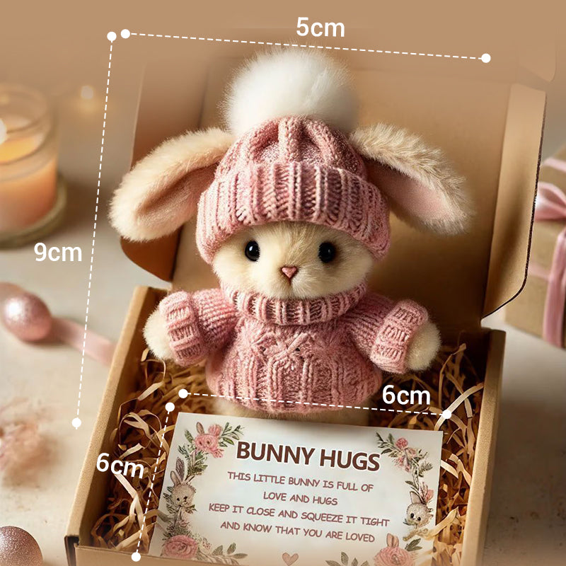 🔥Easter Sale: BUY 3 GET 1 FREE - Handmade🐇Mini Bunny Hug Cute Easter Gift🎁