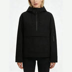 Leopard Print Hooded Pullover with Kangaroo Pocket