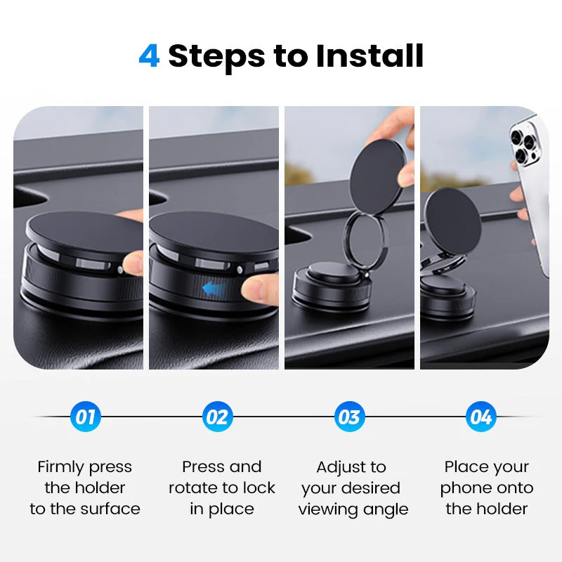 🔥Buy More Save More🔄360° Adjustable Vacuum Magnetic Phone Holder📱🚗