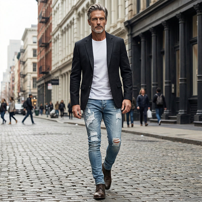 Men's Stylish Ripped Skinny Jeans