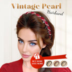 🔥Vintage High Cranium Artificial Pearl Hairband
