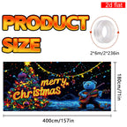 🎇🚪UV Activated Christmas Garage Door Cover Banner, Glows in Dark🔥🎉