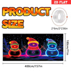 🎇🚪UV Activated Christmas Garage Door Cover Banner, Glows in Dark🔥🎉