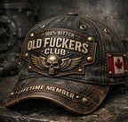 Old Fuckers Club Vintage Embroidered Cap