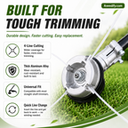 ⚙️🌿 Aluminum Trimmer Head – 4-Line Cutting & Universal Fit – Heavy-Duty & Easy Line Replacement 🏡