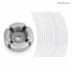 ⚙️🌿 Aluminum Trimmer Head – 4-Line Cutting & Universal Fit – Heavy-Duty & Easy Line Replacement 🏡