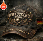 Old Fuckers Club Vintage Embroidered Cap