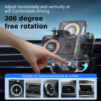 🚗📱 2-in-1 Car Phone Holder & Wireless Charger – 360° Rotation, Strong Grip & Fast Charging 🔋