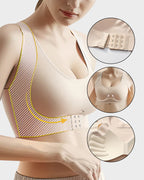 ⚡Front Closure Cross-Back Wireless Posture Bra