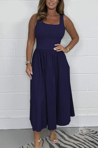 💥Women's Flared T-Shirt Midi Dress — Effortlessly Chic 🌟
