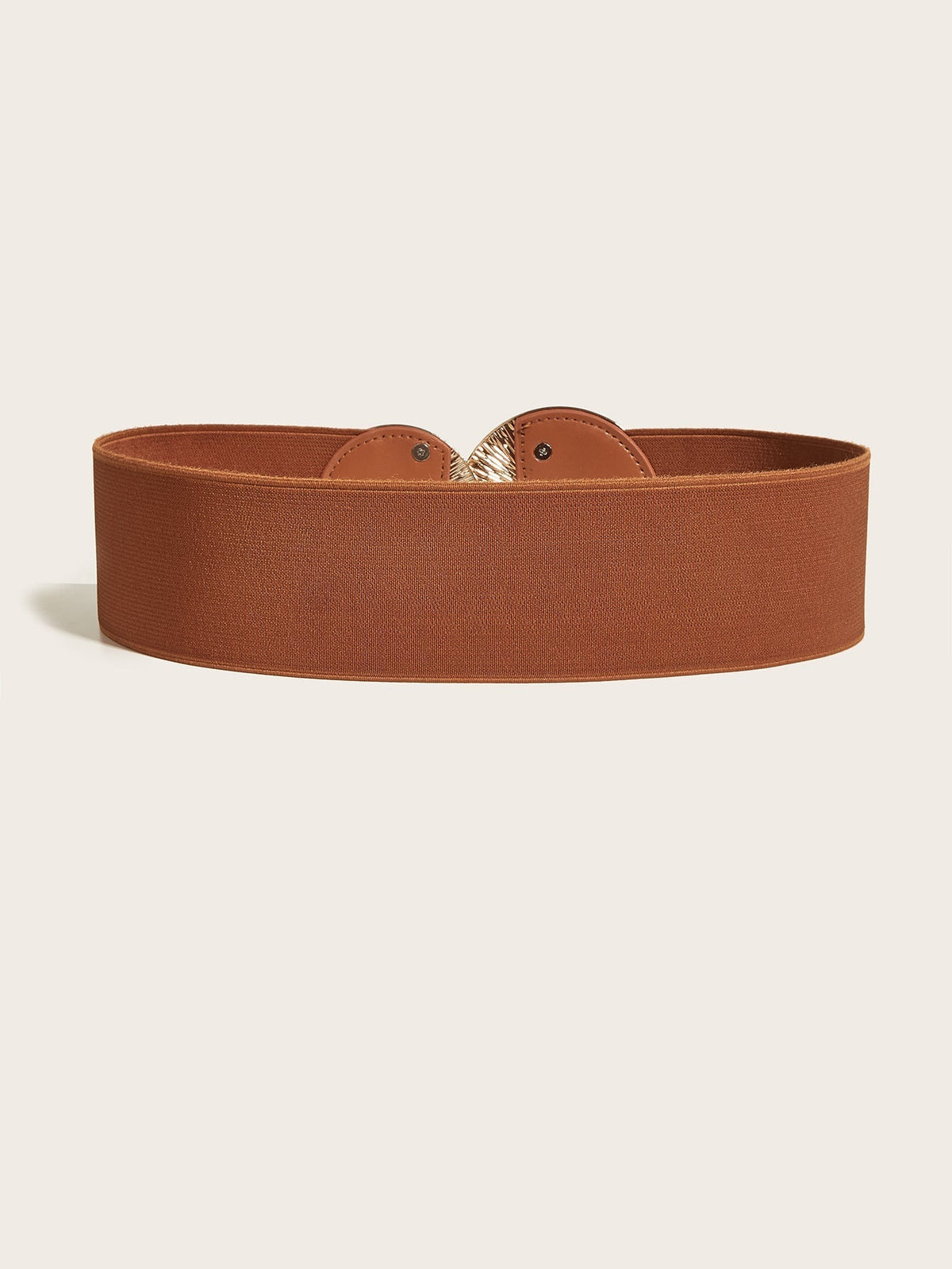 🎁Women's Vintage Gold Buckle High Elastic Belt