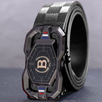 🐊Men‘s Crocodile-Pattern Belt – Automatic Buckle, Genuine Leather & Versatile 👔📦