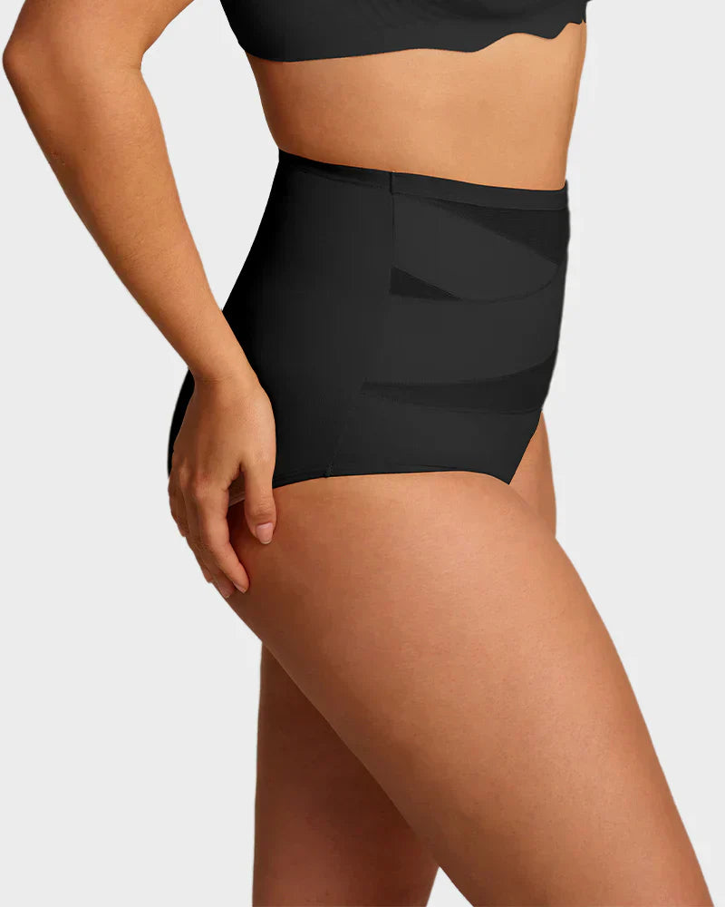 🌸Buy 1 Get 3 Packs✨Plus-Size High-Waist Cross Tummy Control Panties