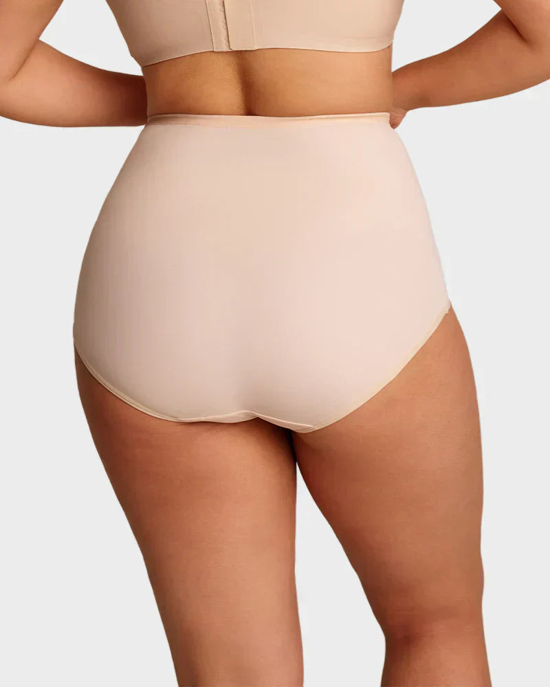 🌸Buy 1 Get 3 Packs✨Plus-Size High-Waist Cross Tummy Control Panties