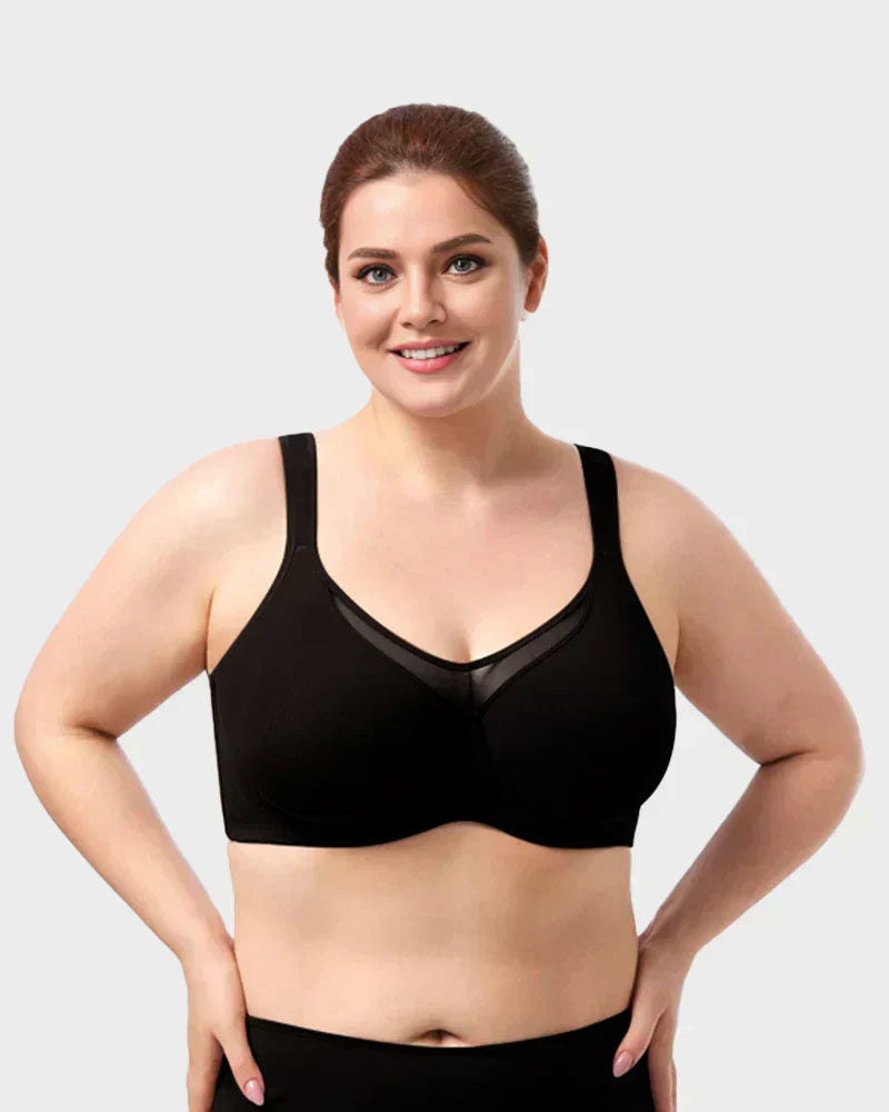 💐Women's Elegant Sheer Full Coverage Plus Size Bra