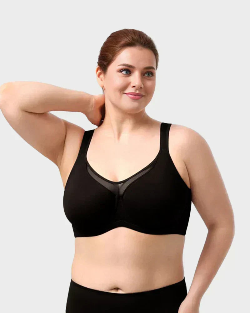 💐Women's Elegant Sheer Full Coverage Plus Size Bra