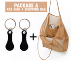 2 Pieces Stainless Steel Shopping Trolley Token Keyrings