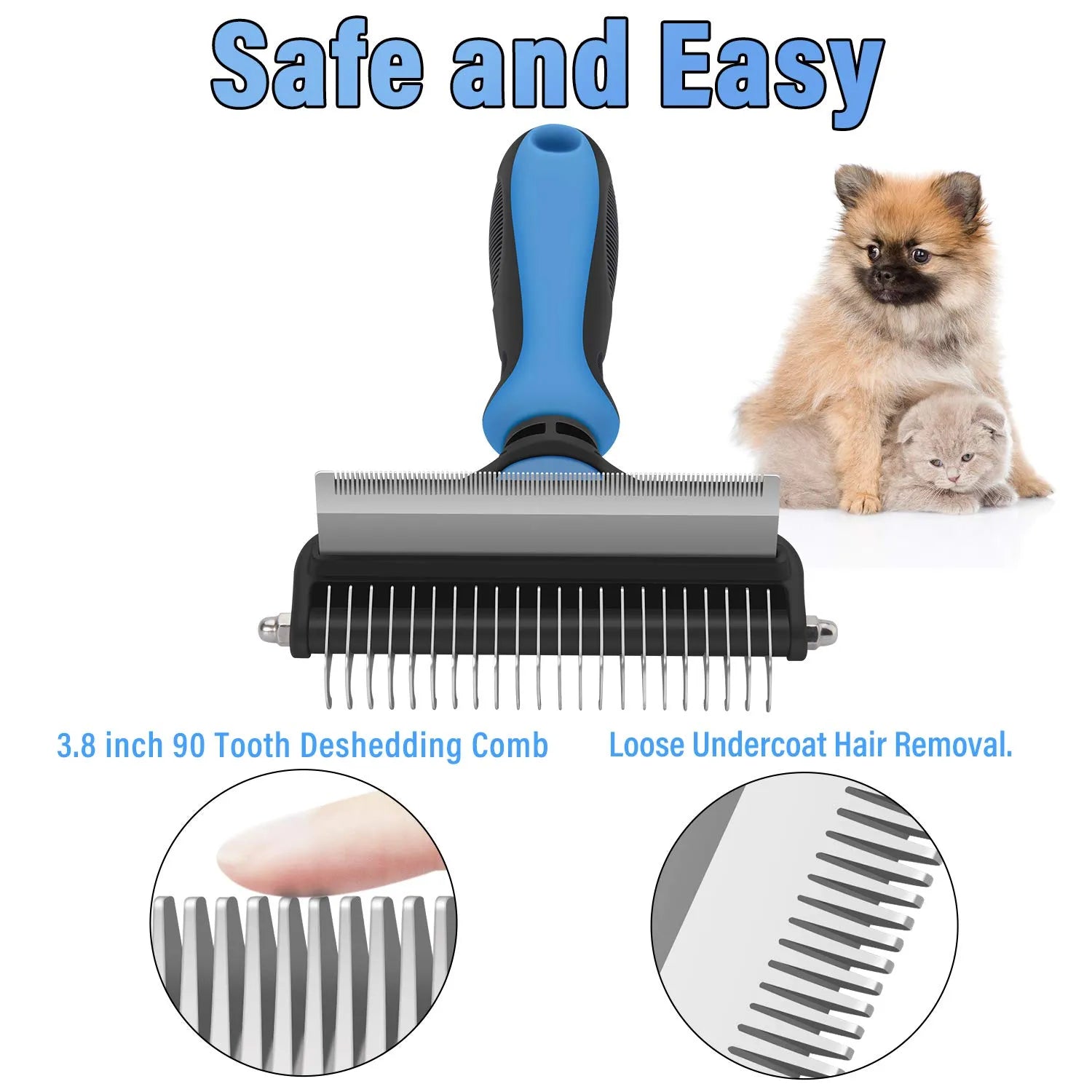 Professional Deshedding Tool For Dogs And Cats
