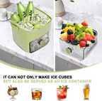 Portable Ice Maker with Lid and Storage Box🧊