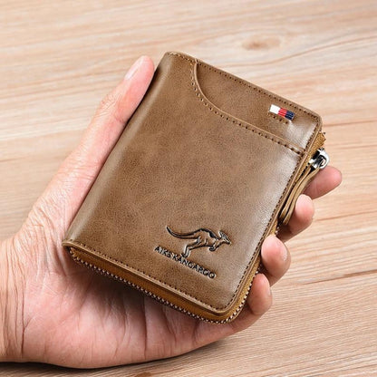 🎁Men's Leather Zip Wallet (RFID Protected)✨