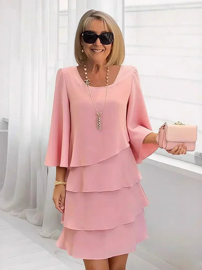 💃Women's Tiered Ruffle Dress with Flared Sleeves